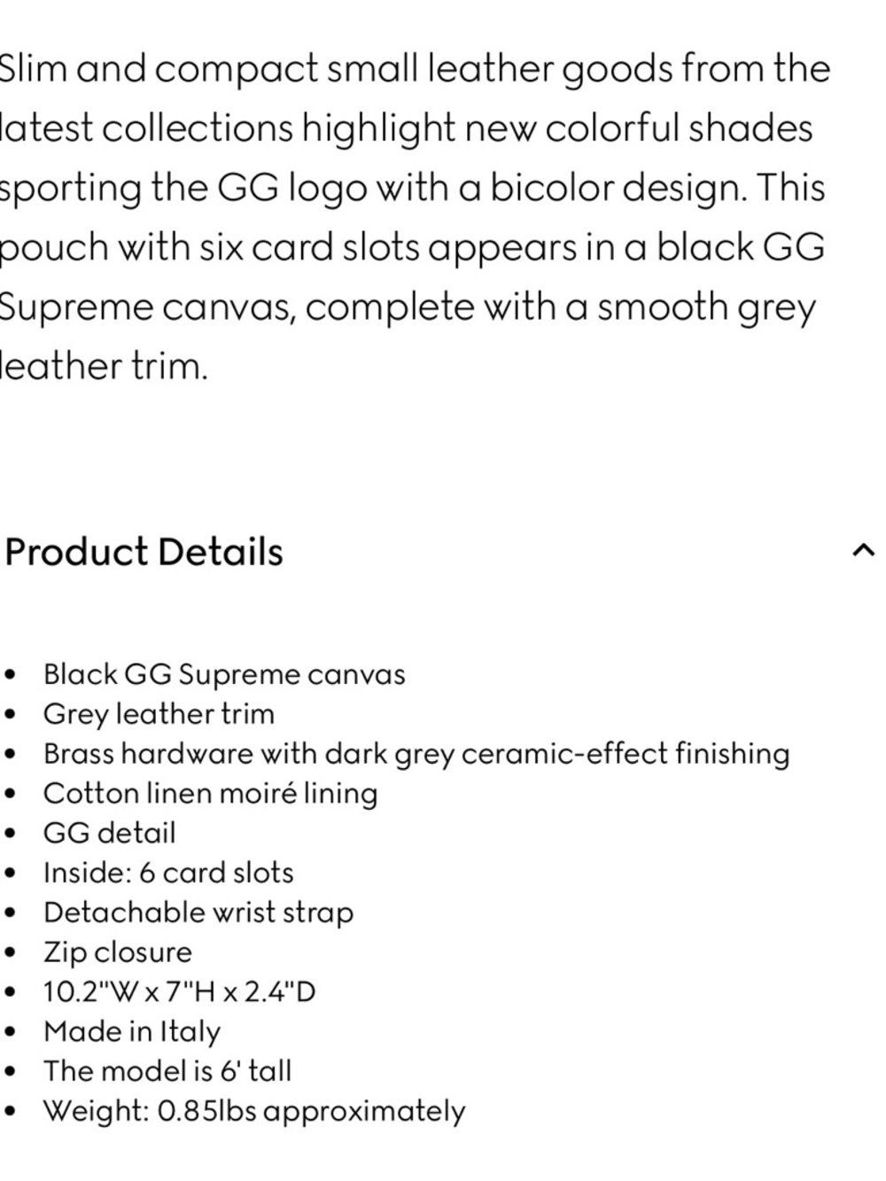 New Gucci Black/Gray GG Supreme Canvas Messenger Bag - Picture 4 of 4